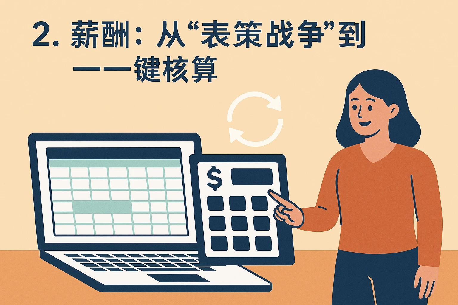 2. 薪酬：从“表格战争”到“一键核算”