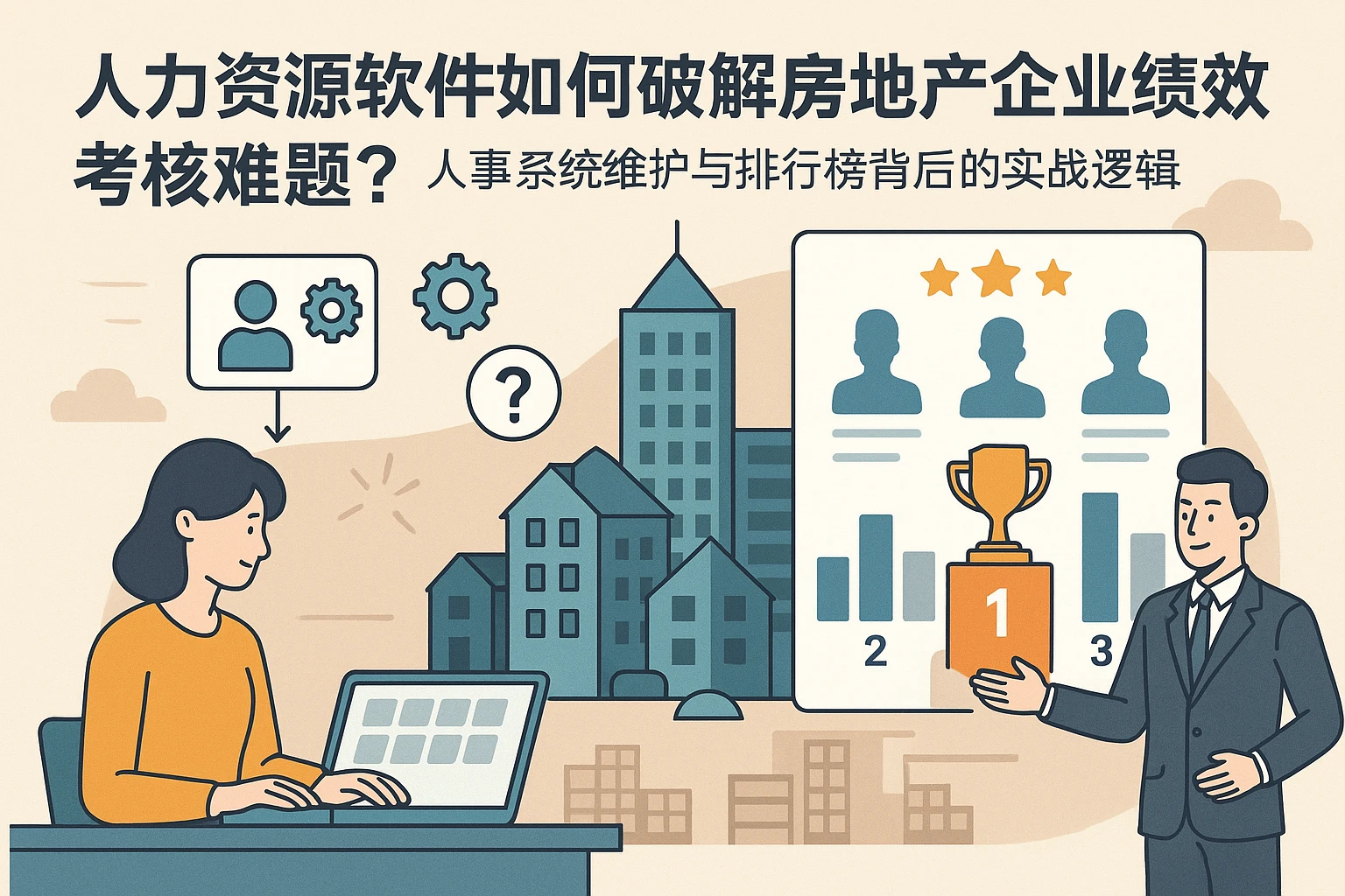 人力资源软件如何破解房地产企业绩效考核难题？人事系统维护与排行榜背后的实战逻辑