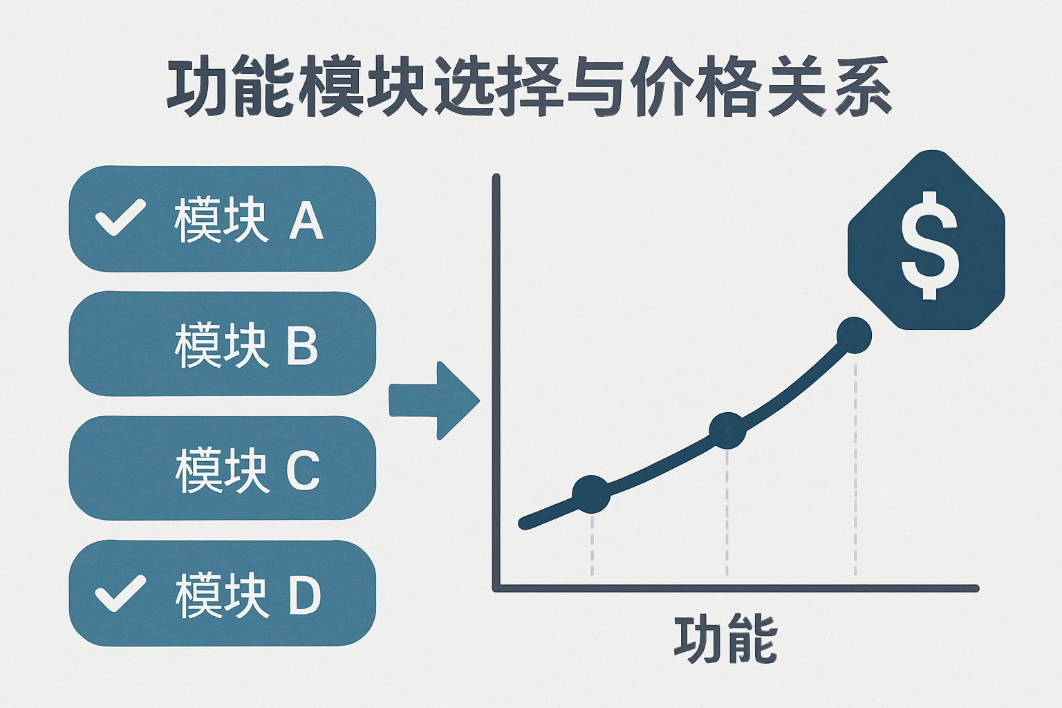 功能模块选择与价格关系