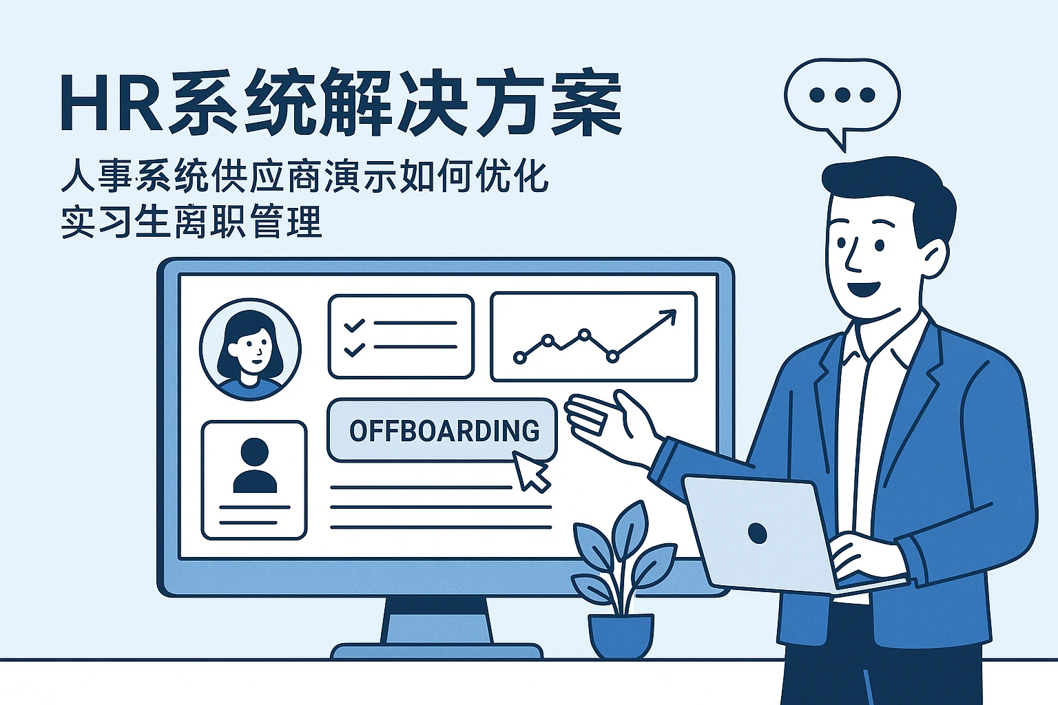 HR系统解决方案:人事系统供应商演示如何优化实习生离职管理