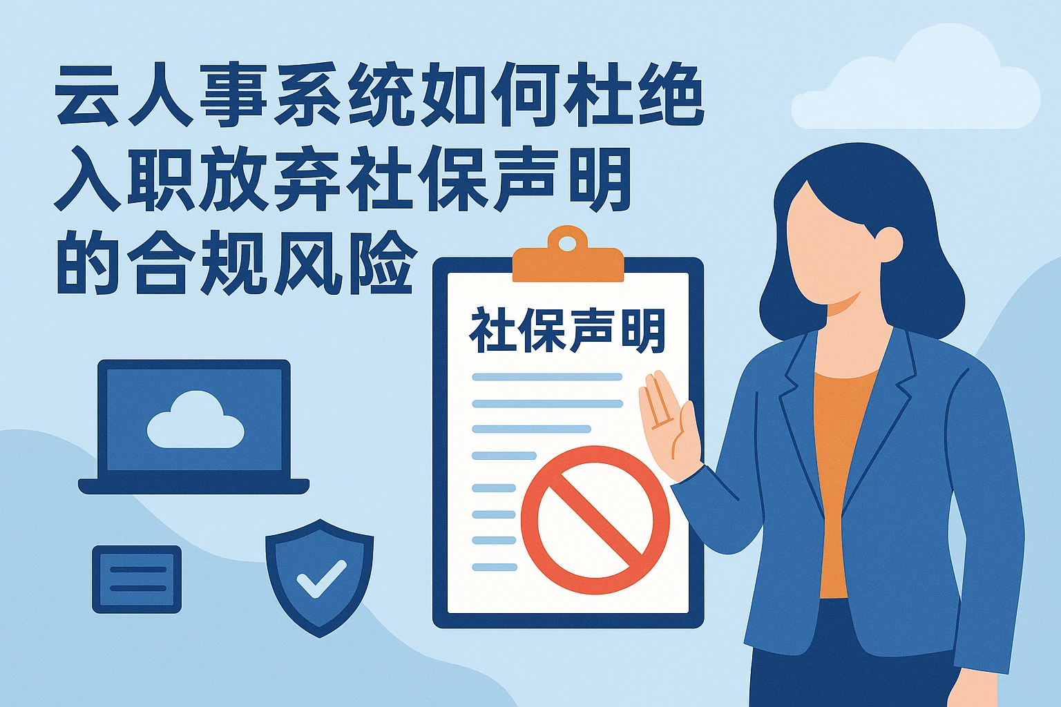 云人事系统如何杜绝入职放弃社保声明的合规风险