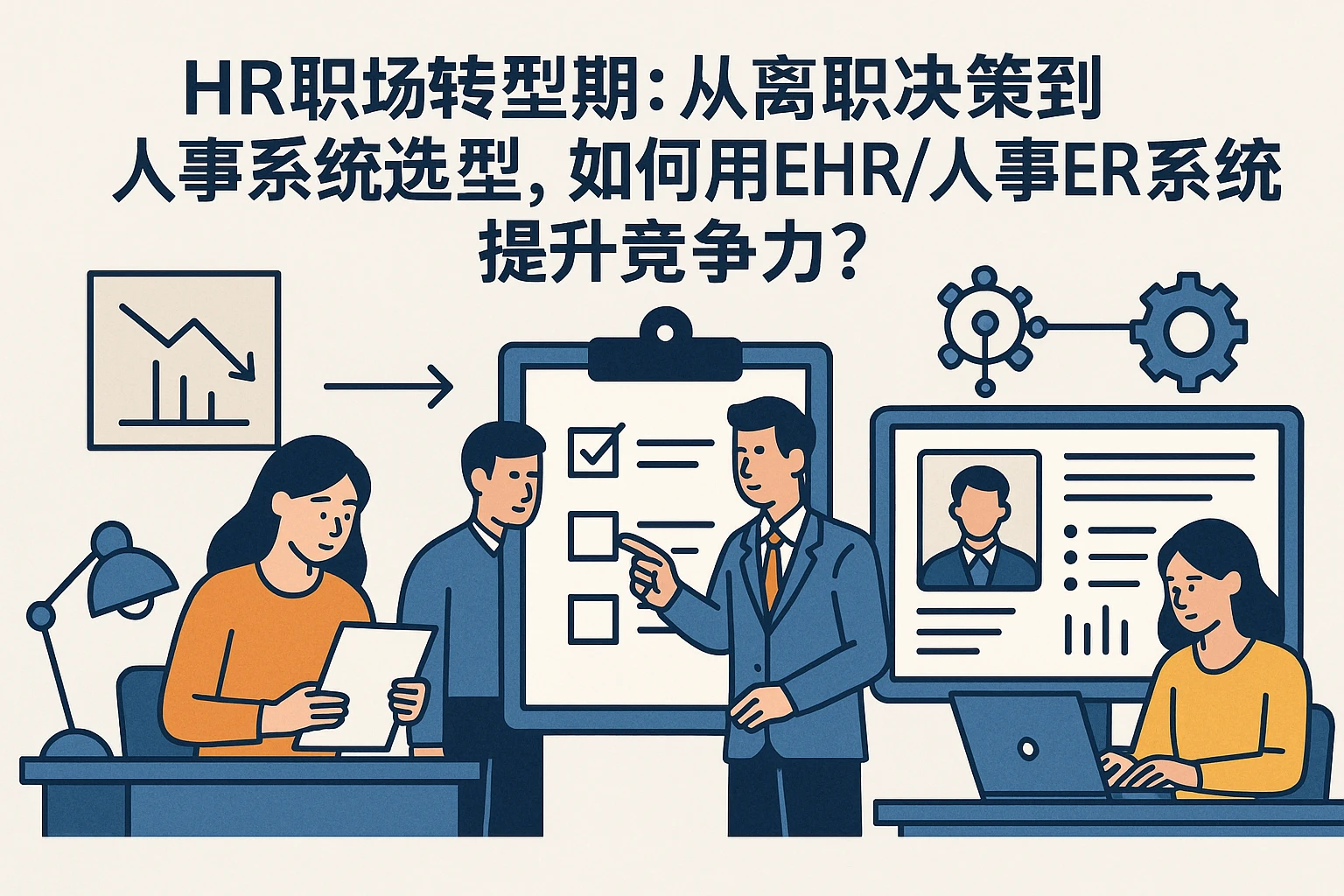 HR职场转型期:从离职决策到人事系统选型,如何用EHR/人事ERP系统提升竞争力?