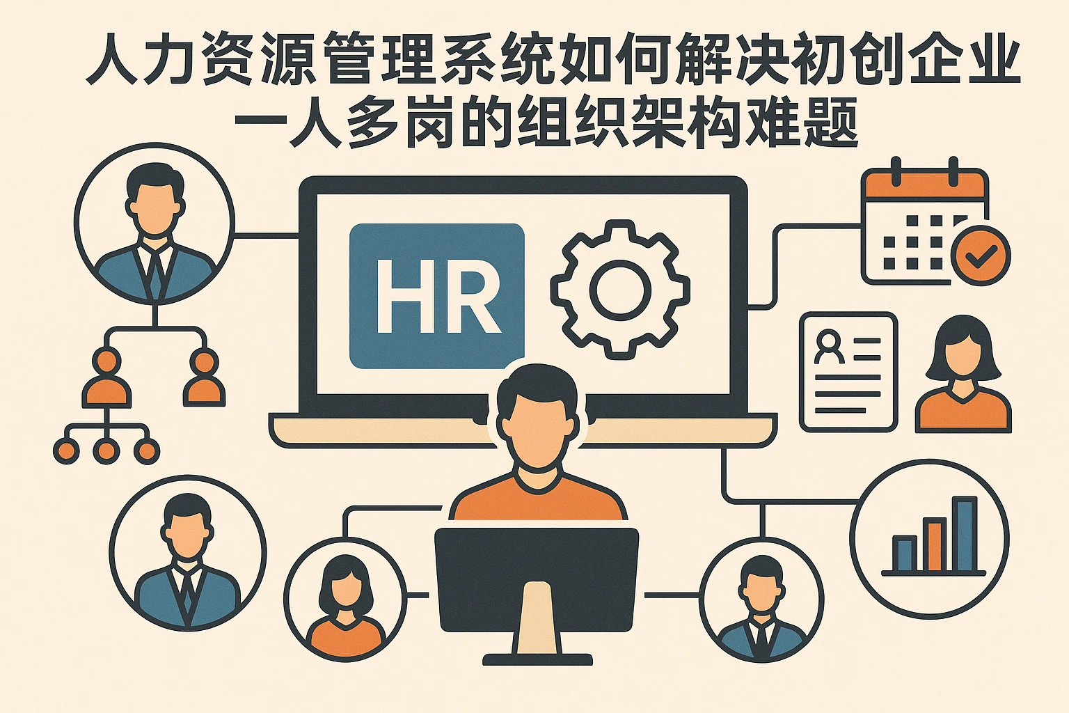 人力资源管理系统如何解决初创企业一人多岗的组织架构难题