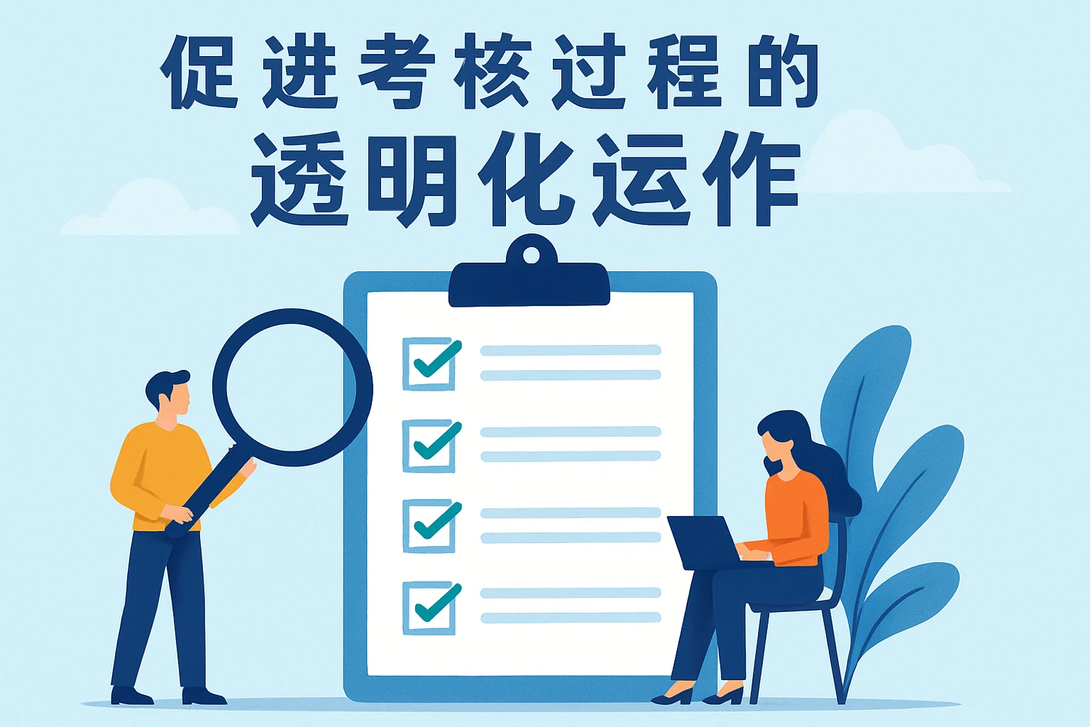 促进考核过程的透明化运作