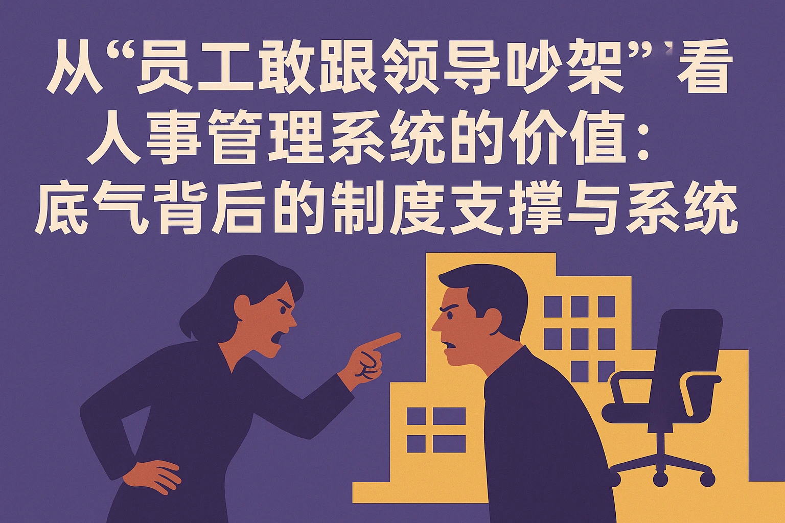从“员工敢跟领导吵架”看人事管理系统的价值:底气背后的制度支撑与系统逻辑