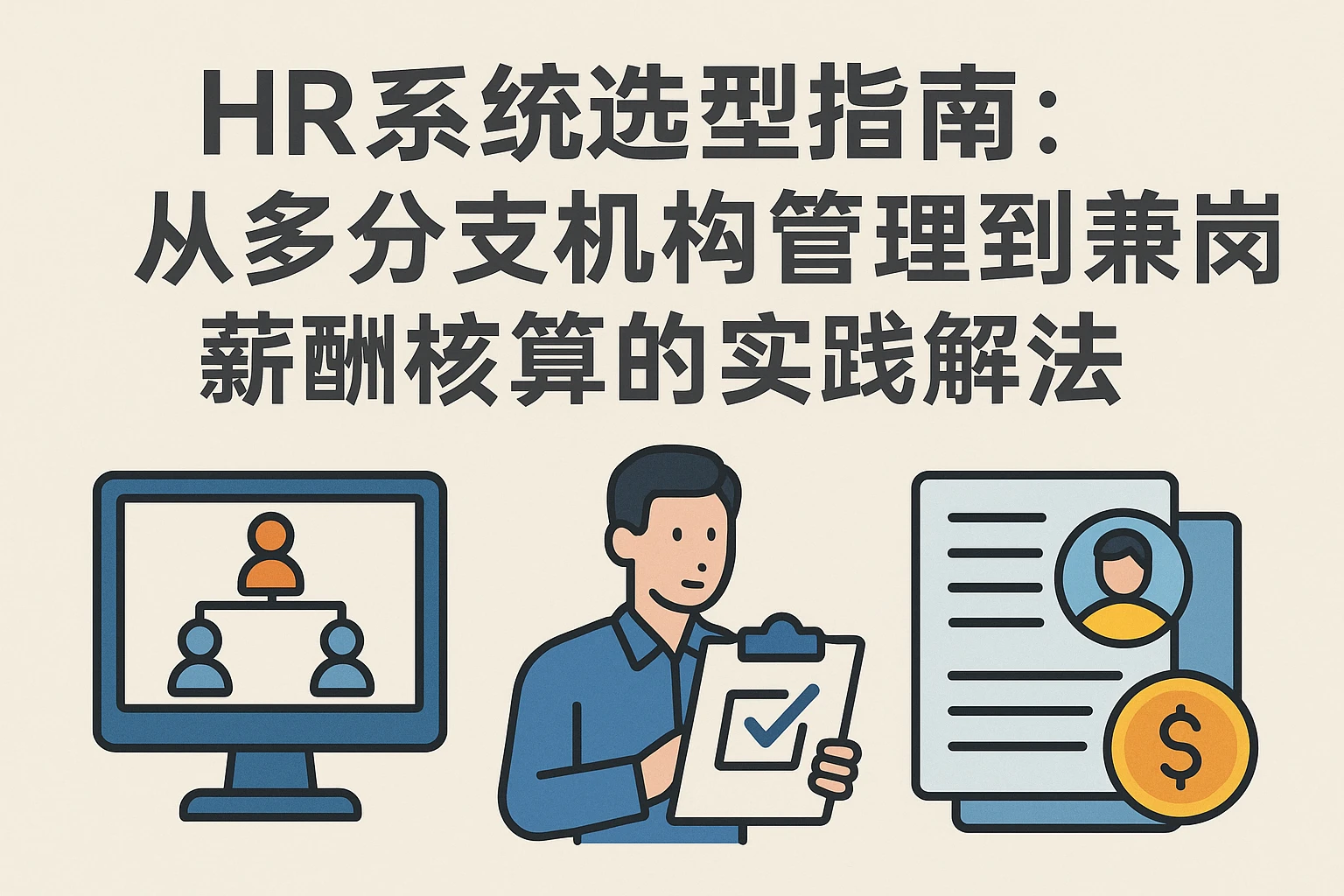 HR系统选型指南：从多分支机构管理到兼岗薪酬核算的实践解法