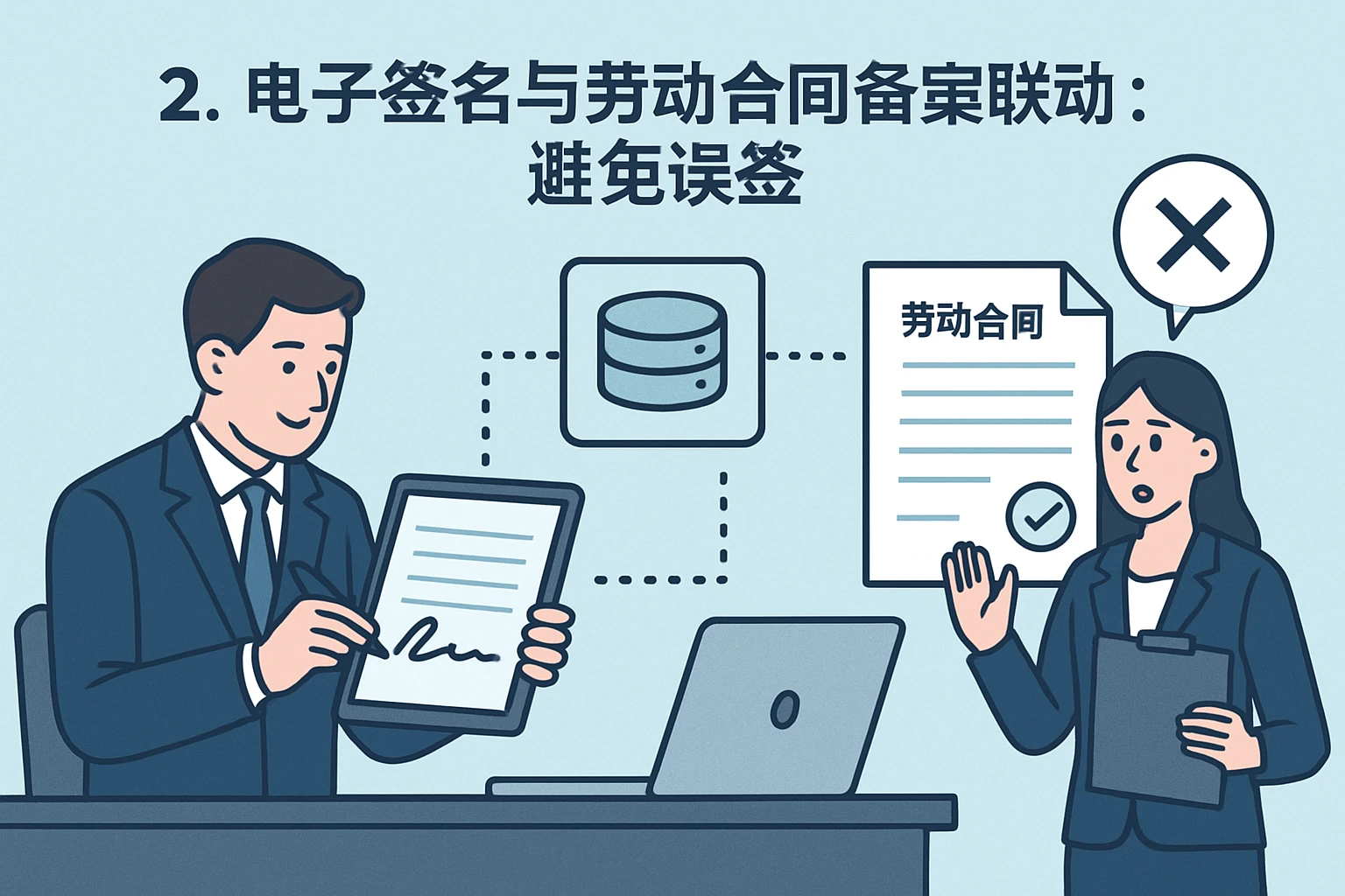 2. 电子签名与劳动合同备案联动：避免误签