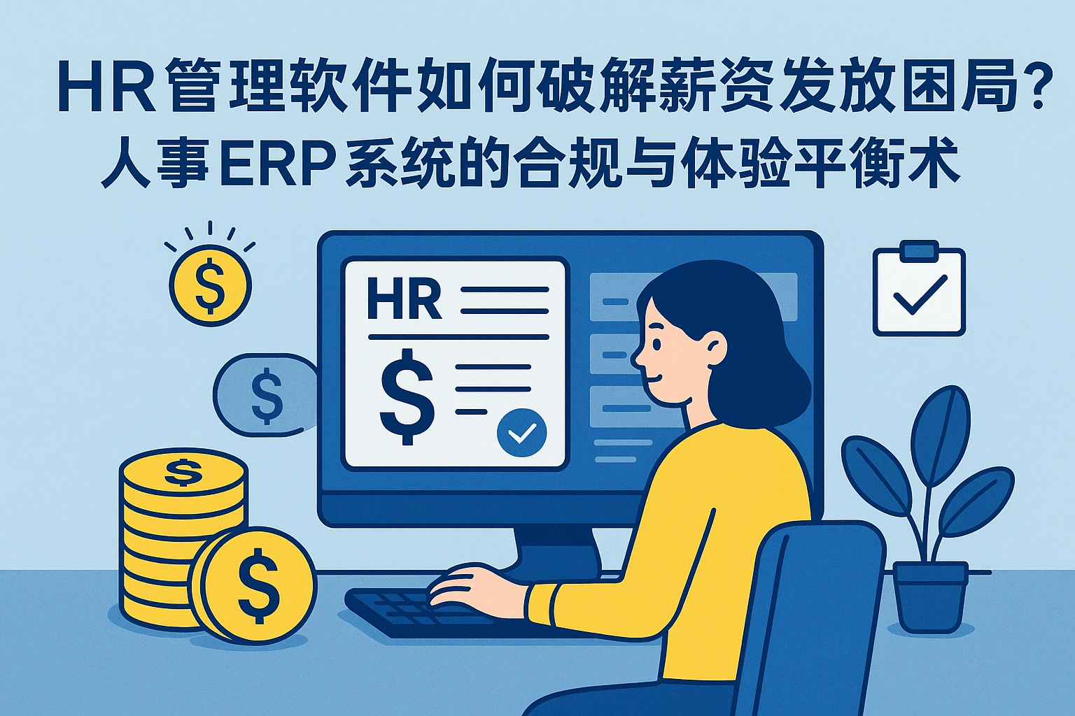 HR管理软件如何破解薪资发放困局?人事ERP系统的合规与体验平衡术