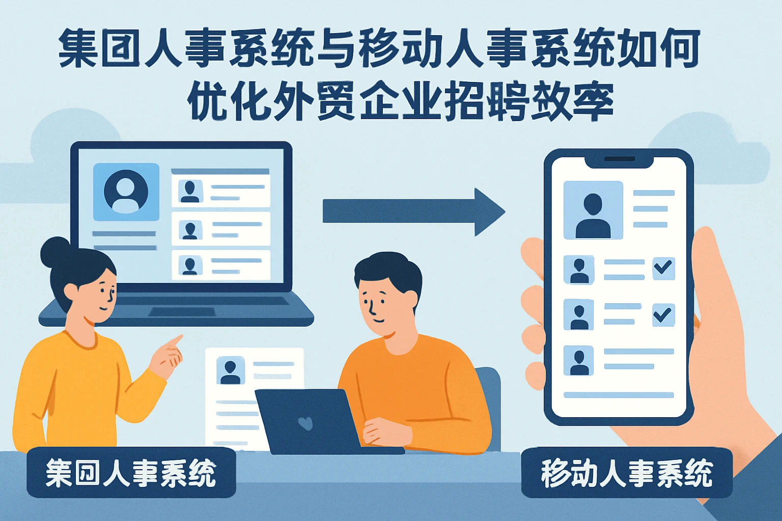 集团人事系统与移动人事系统如何优化外贸企业招聘效率