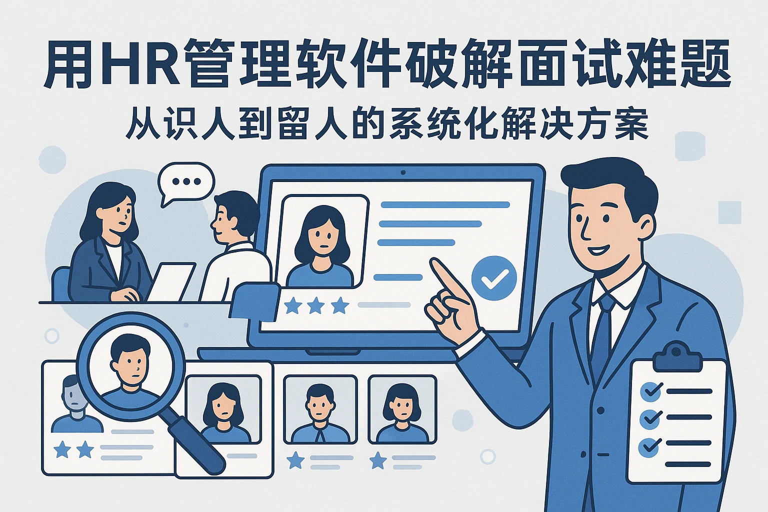 用HR管理软件破解面试难题：从识人到留人的系统化解决方案