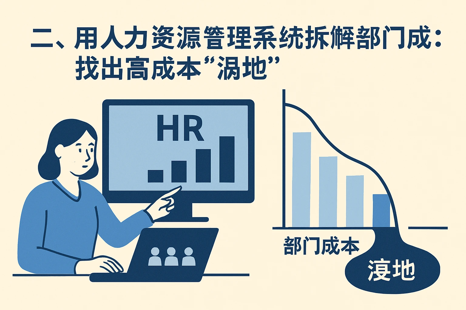 二、用人力资源管理系统拆解部门成本：找出高成本“洼地”