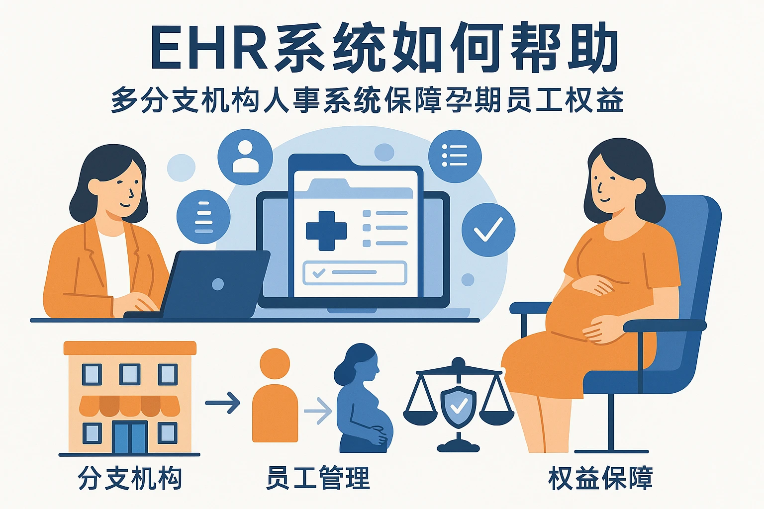 ehr系统如何帮助多分支机构人事系统保障孕期员工权益