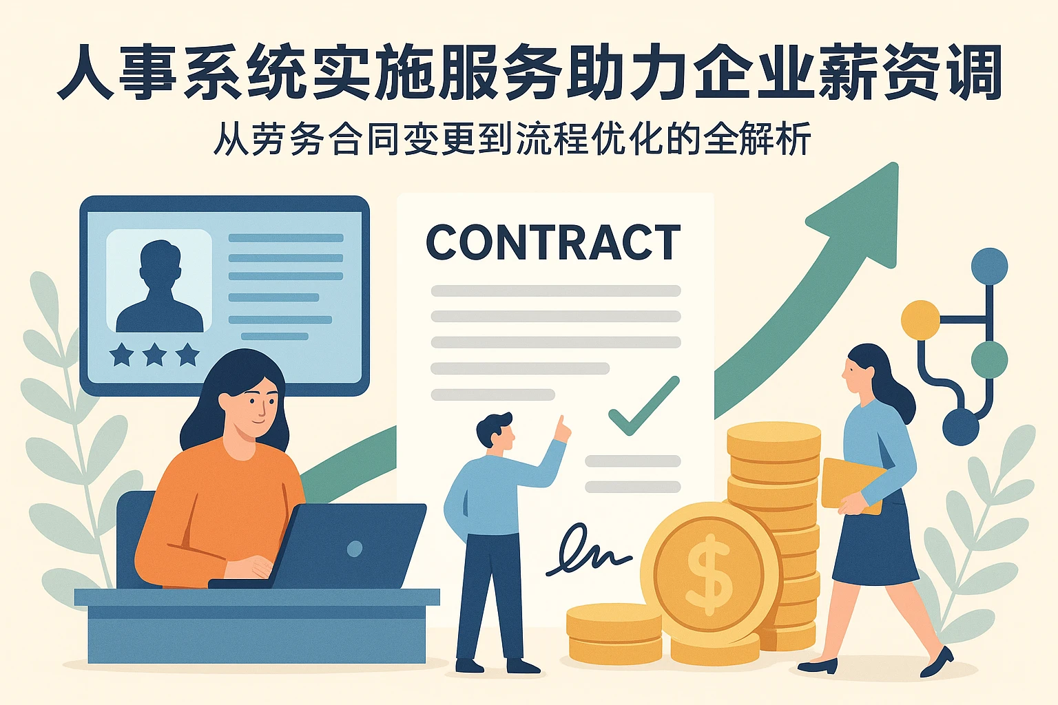 人事系统实施服务助力企业薪资调整：从劳务合同变更到流程优化的全解析