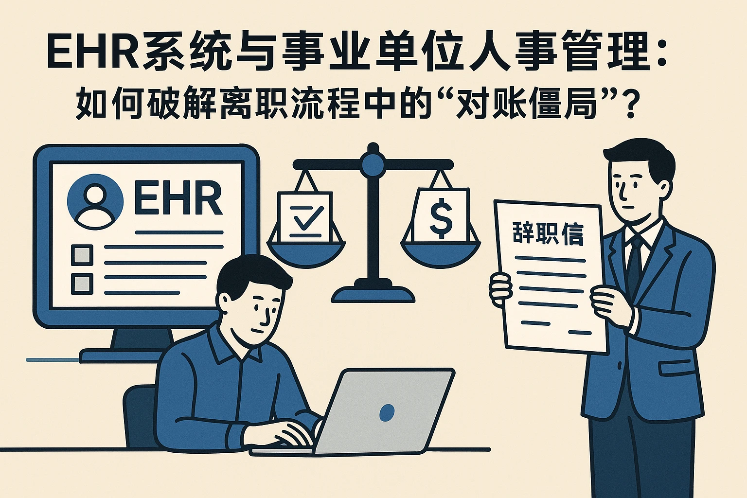 EHR系统与事业单位人事管理：如何破解离职流程中的“对账僵局”？