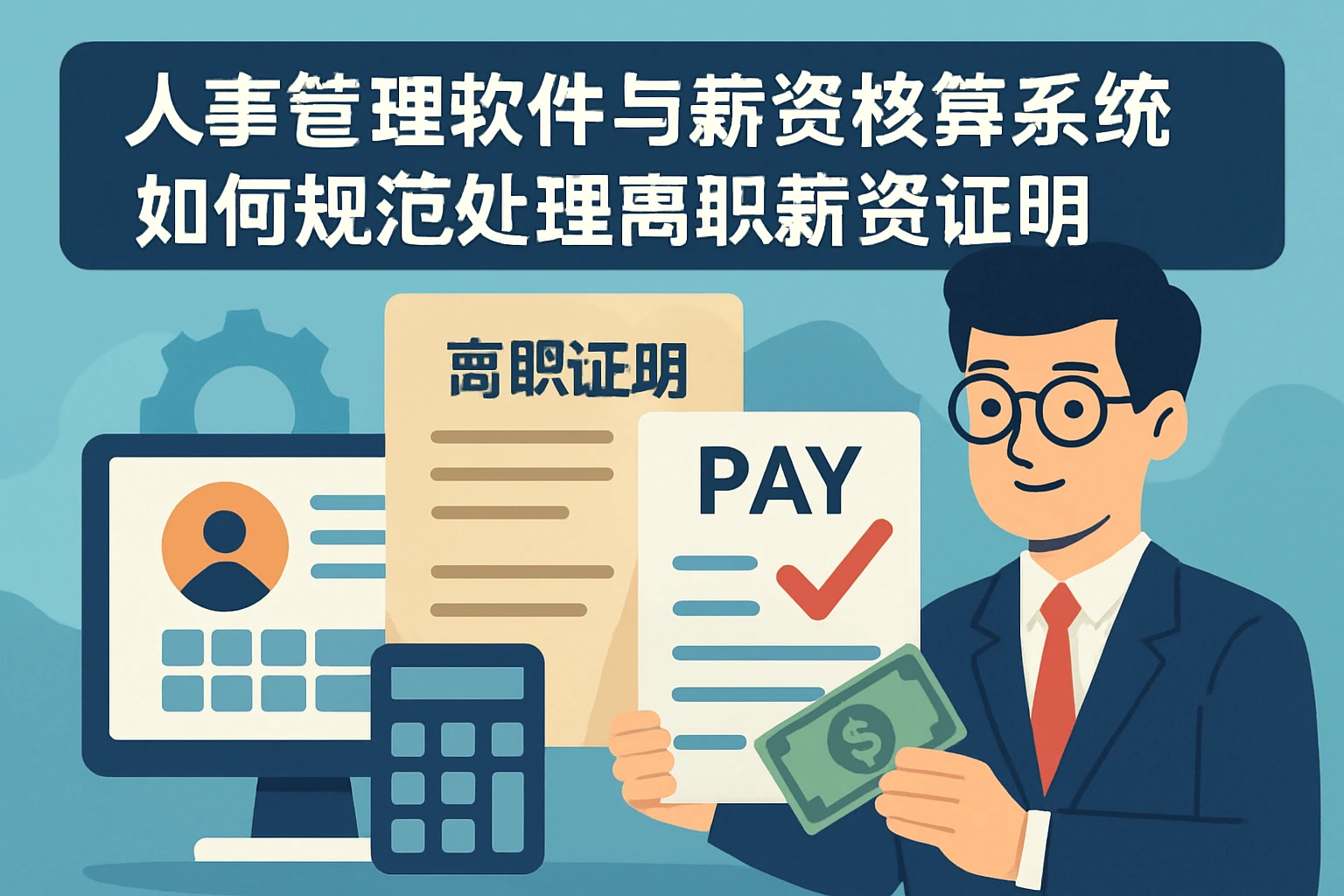 人事管理软件与薪资核算系统如何规范处理离职薪资证明