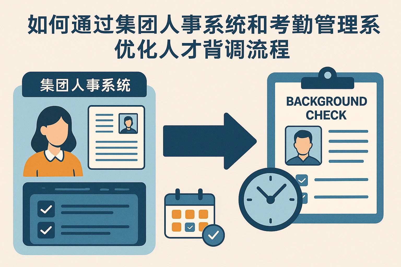 如何通过集团人事系统和考勤管理系统优化人才背调流程