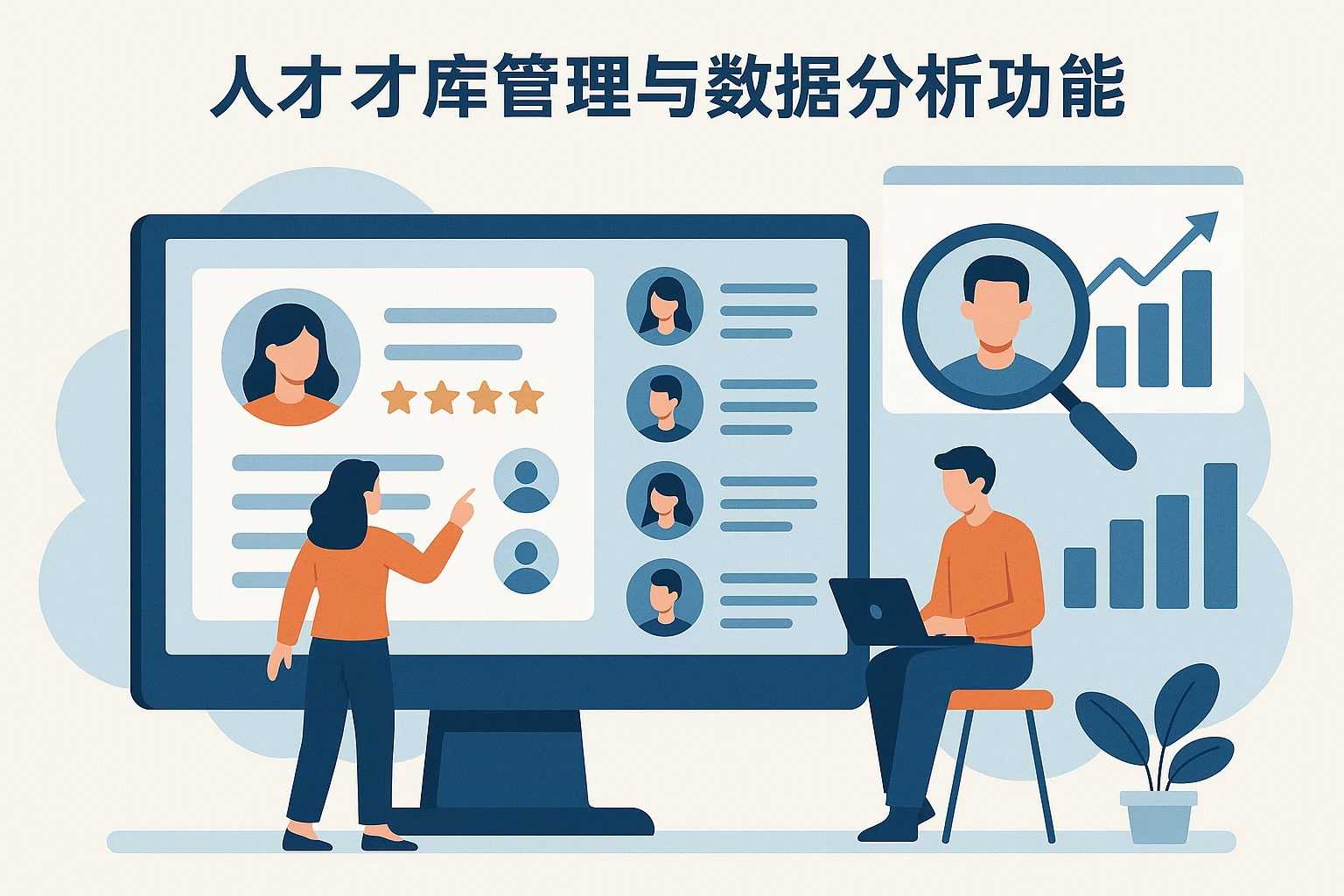 人才库管理与数据分析功能