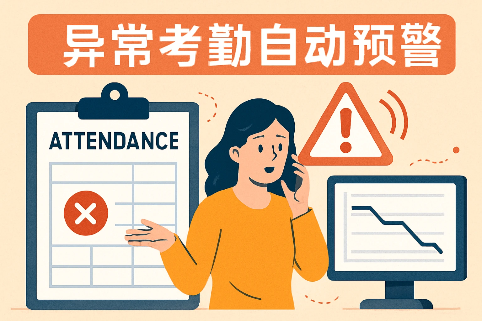 异常考勤自动预警