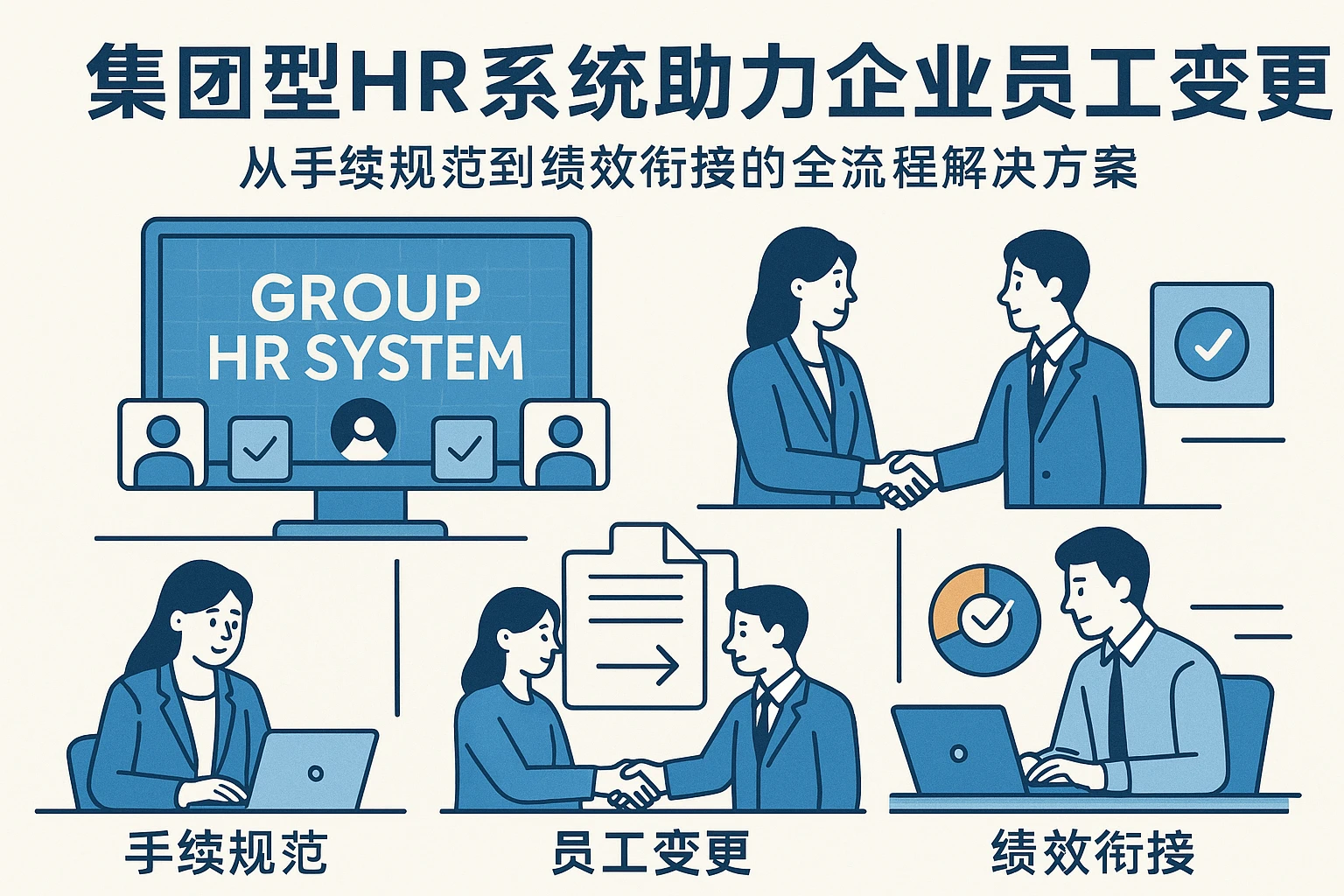 集团型HR系统助力企业员工变更：从手续规范到绩效衔接的全流程解决方案