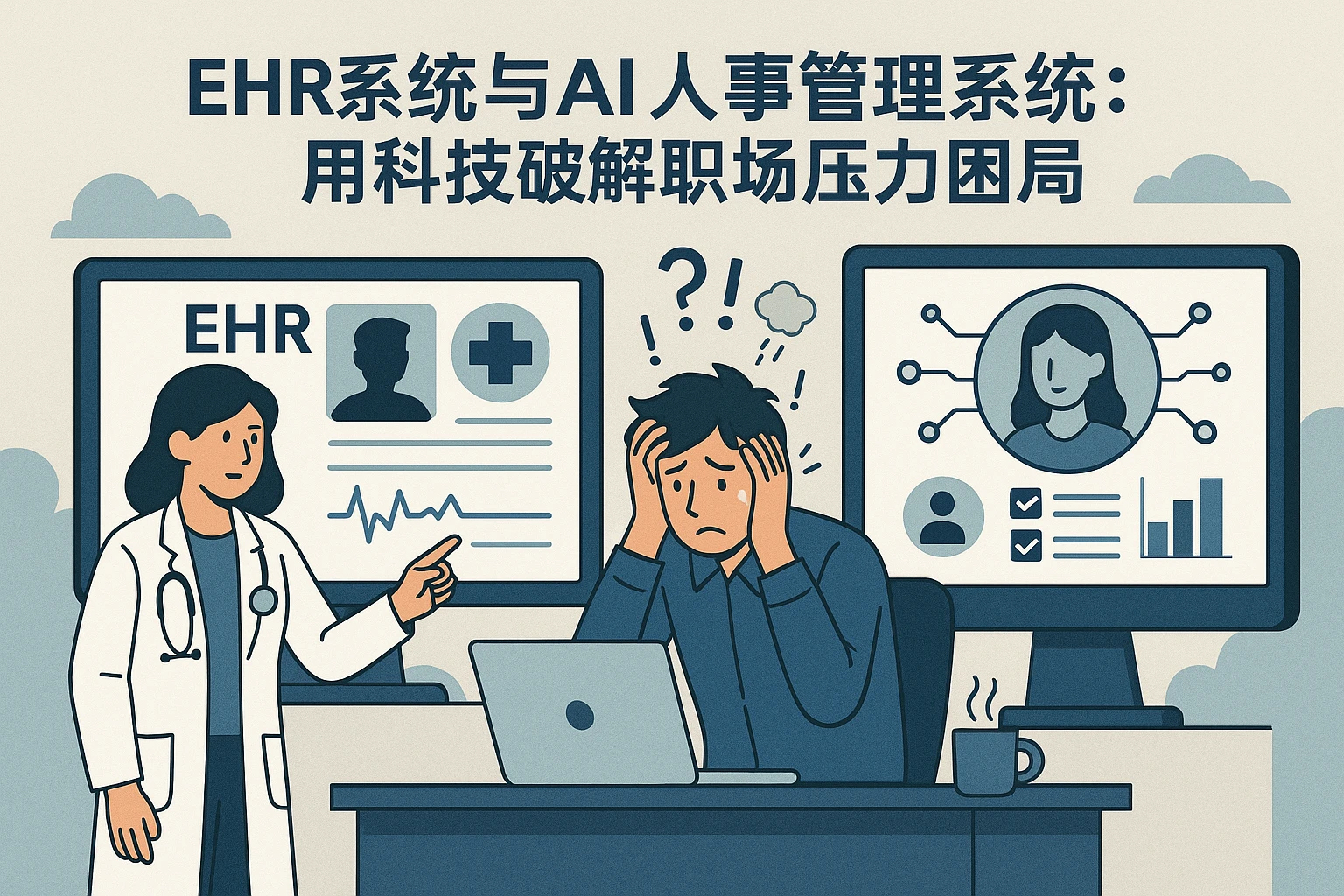 EHR系统与AI人事管理系统:用科技破解职场压力困局