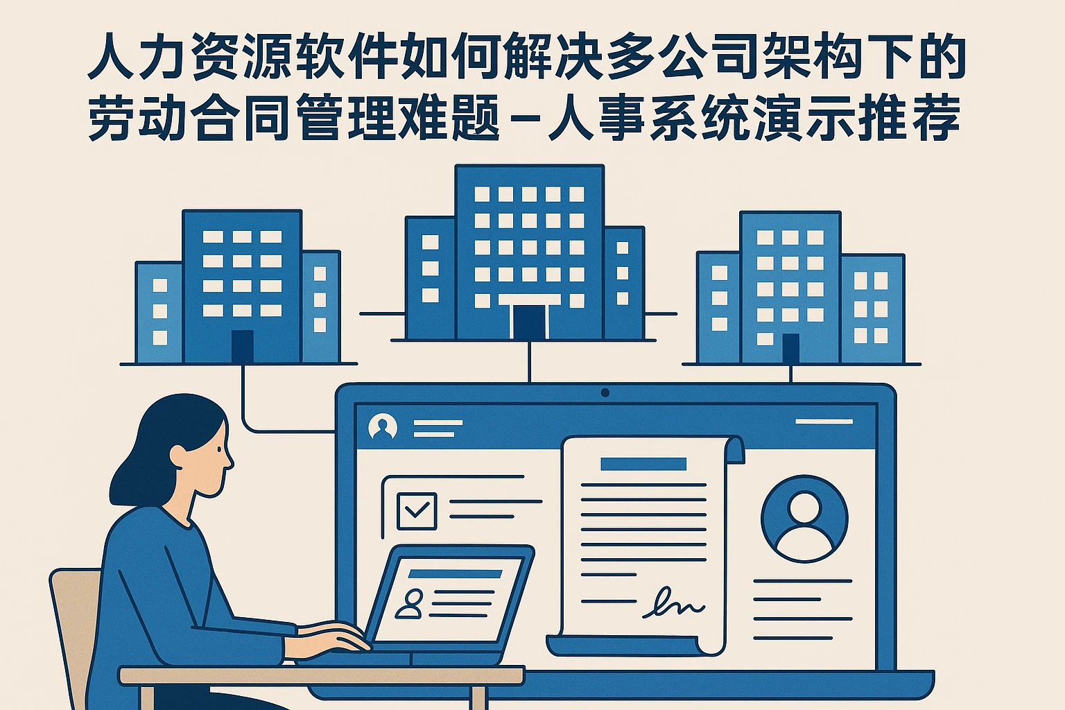 人力资源软件如何解决多公司架构下的劳动合同管理难题 - 人事系统演示与推荐