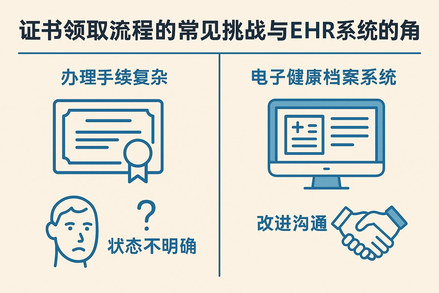 证书领取流程的常见挑战与EHR系统的角色