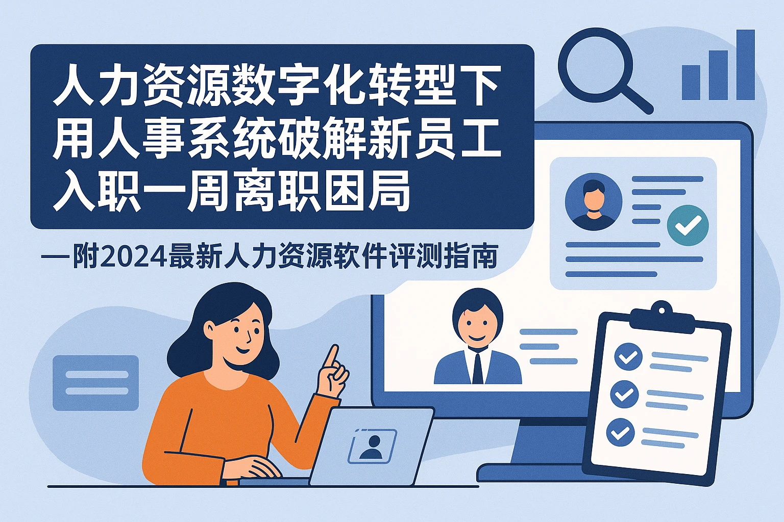 人力资源数字化转型下,用人事系统破解新员工入职一周离职困局——附2024最新人力资源软件评测指南