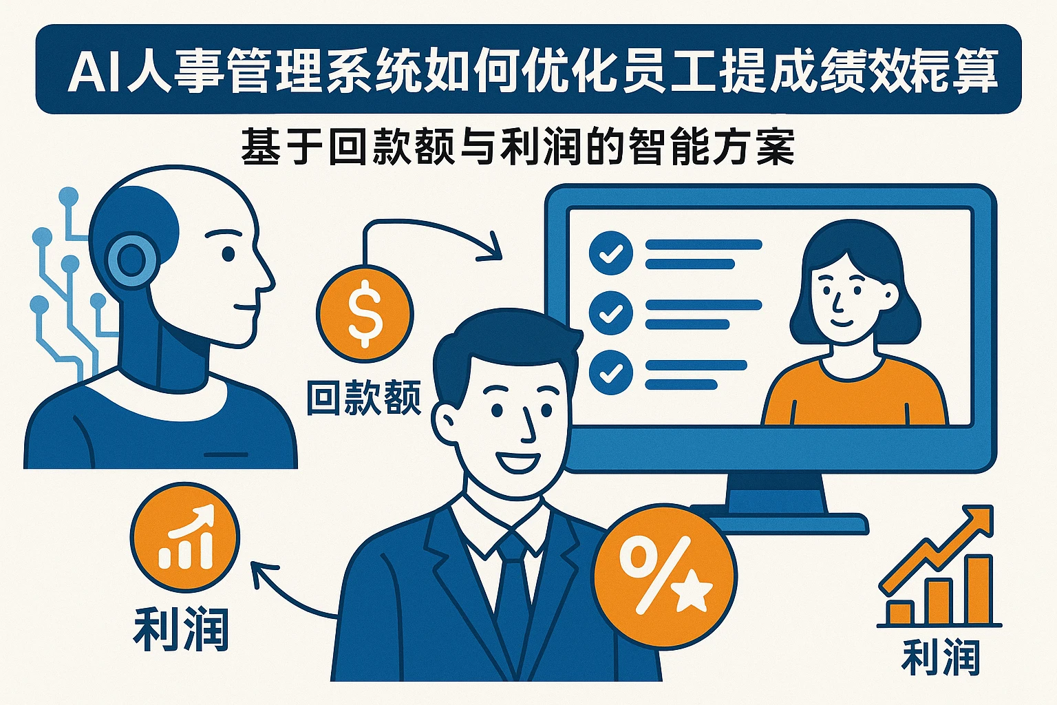 AI人事管理系统如何优化员工提成与绩效奖金核算——基于回款额与利润的智能方案