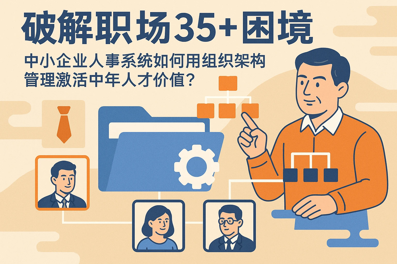 破解职场35+困境：中小企业人事系统如何用组织架构管理激活中年人才价值？