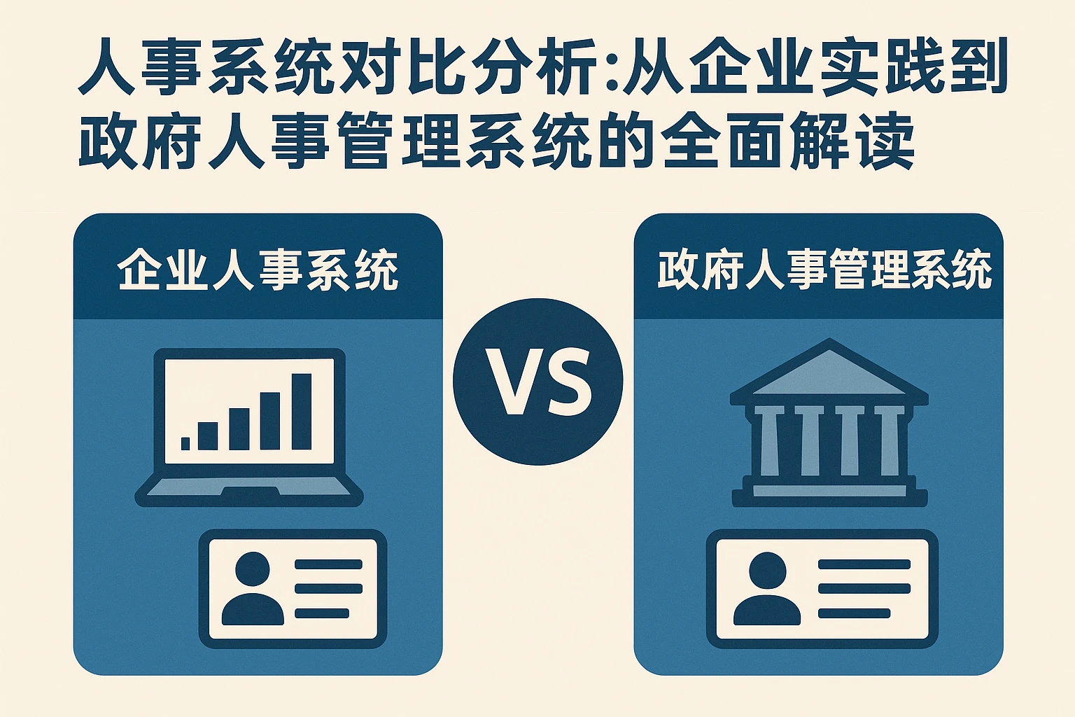 人事系统对比分析:从企业实践到政府人事管理系统的全面解读