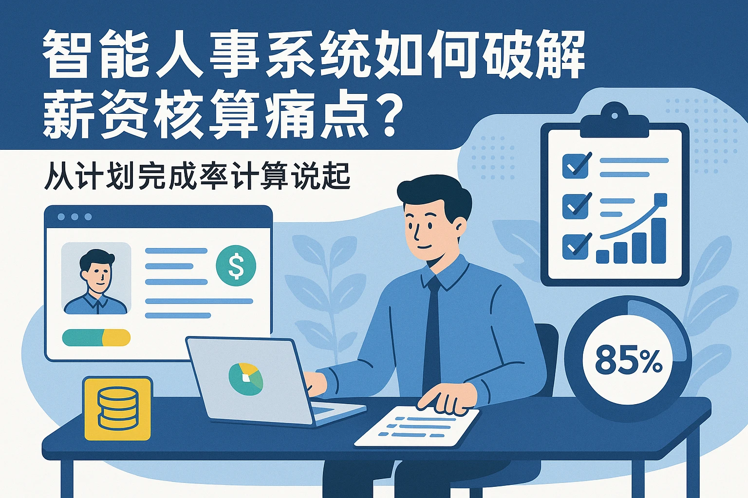 智能人事系统如何破解薪资核算痛点？从计划完成率计算说起