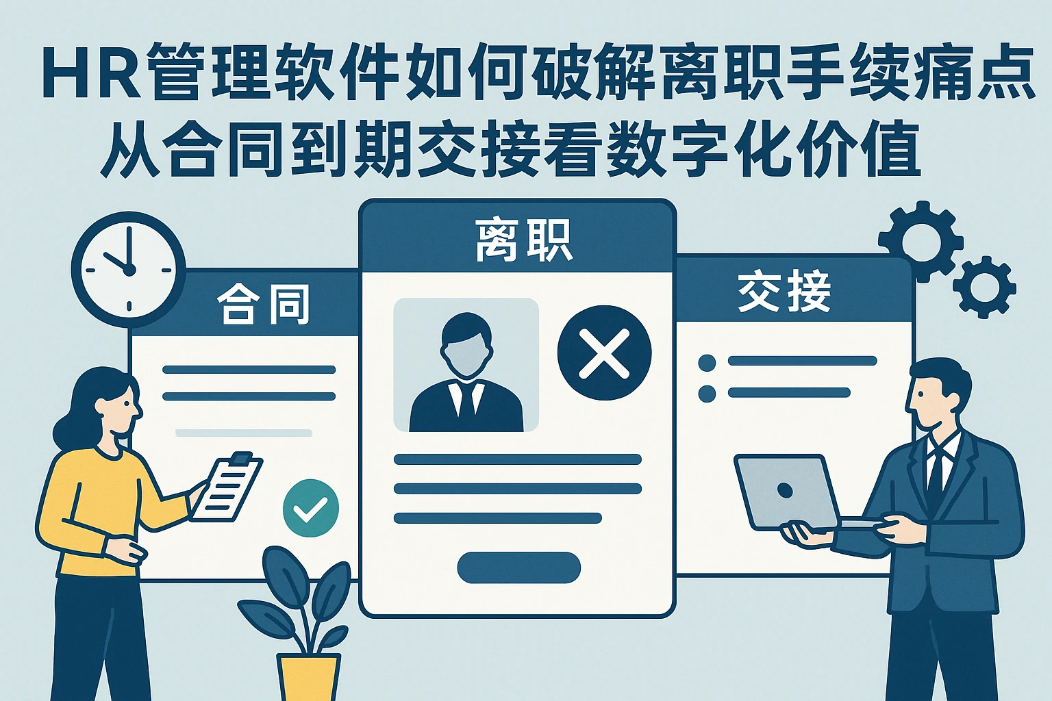 HR管理软件如何破解离职手续痛点？从合同到期交接看数字化价值