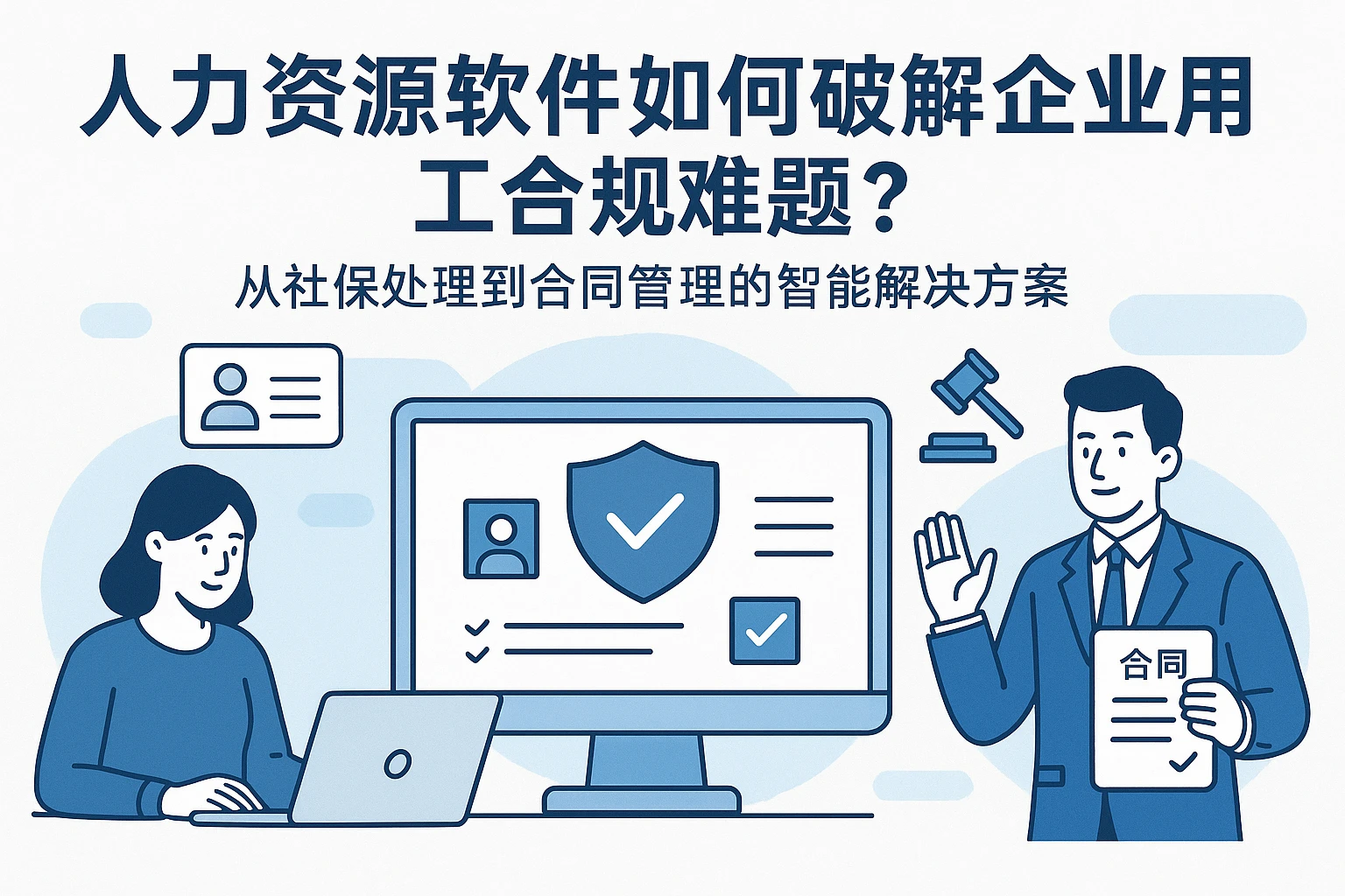 人力资源软件如何破解企业用工合规难题？从社保处理到合同管理的智能解决方案