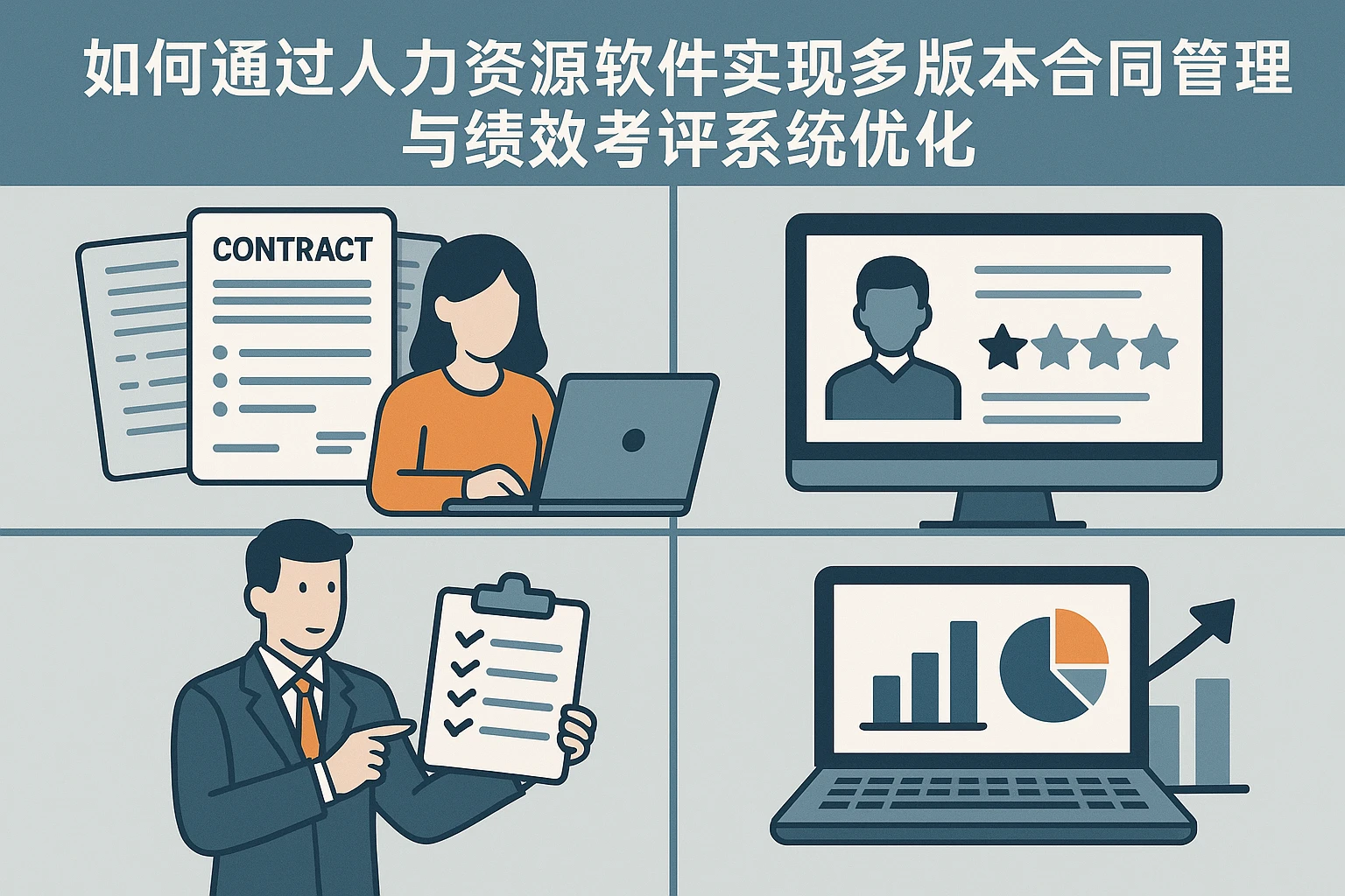 如何通过人力资源软件实现多版本合同管理与绩效考评系统优化