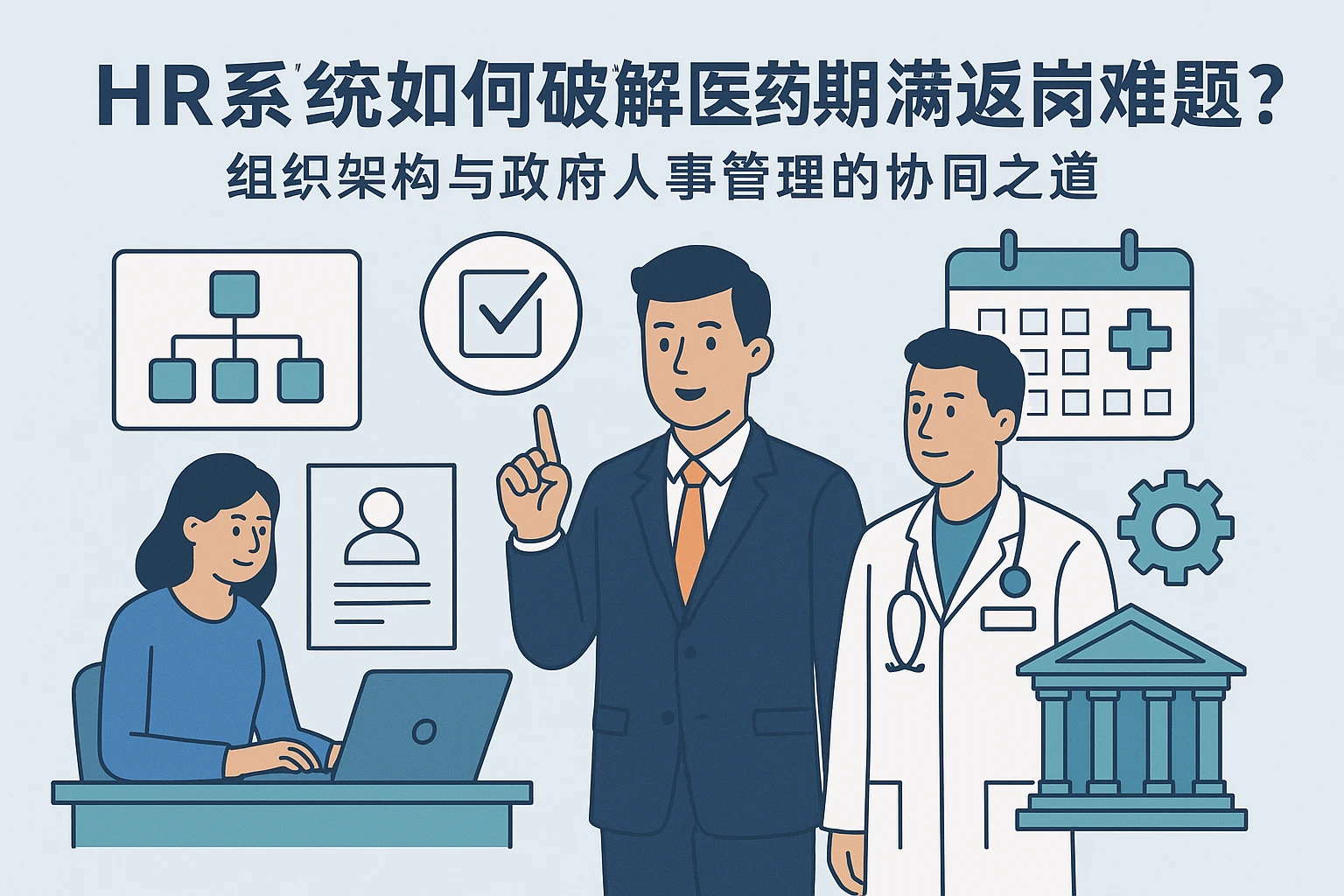 HR系统如何破解医疗期满返岗难题？组织架构与政府人事管理的协同之道