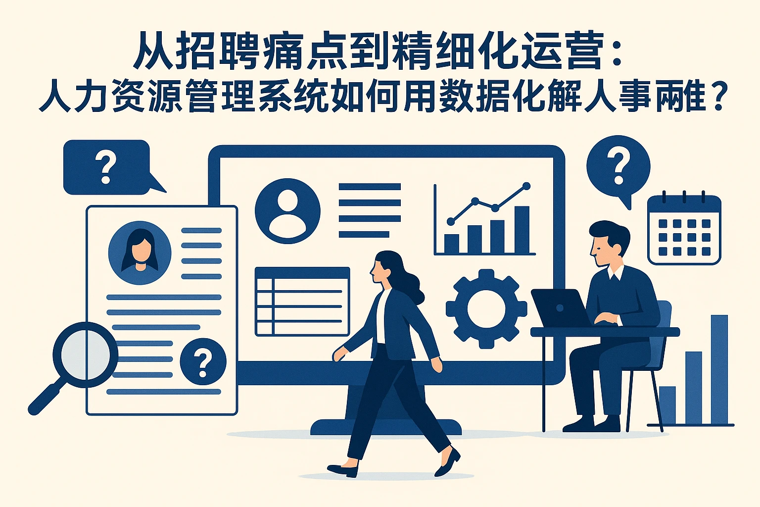 从招聘痛点到精细化运营：人力资源管理系统如何用数据化解人事两难？