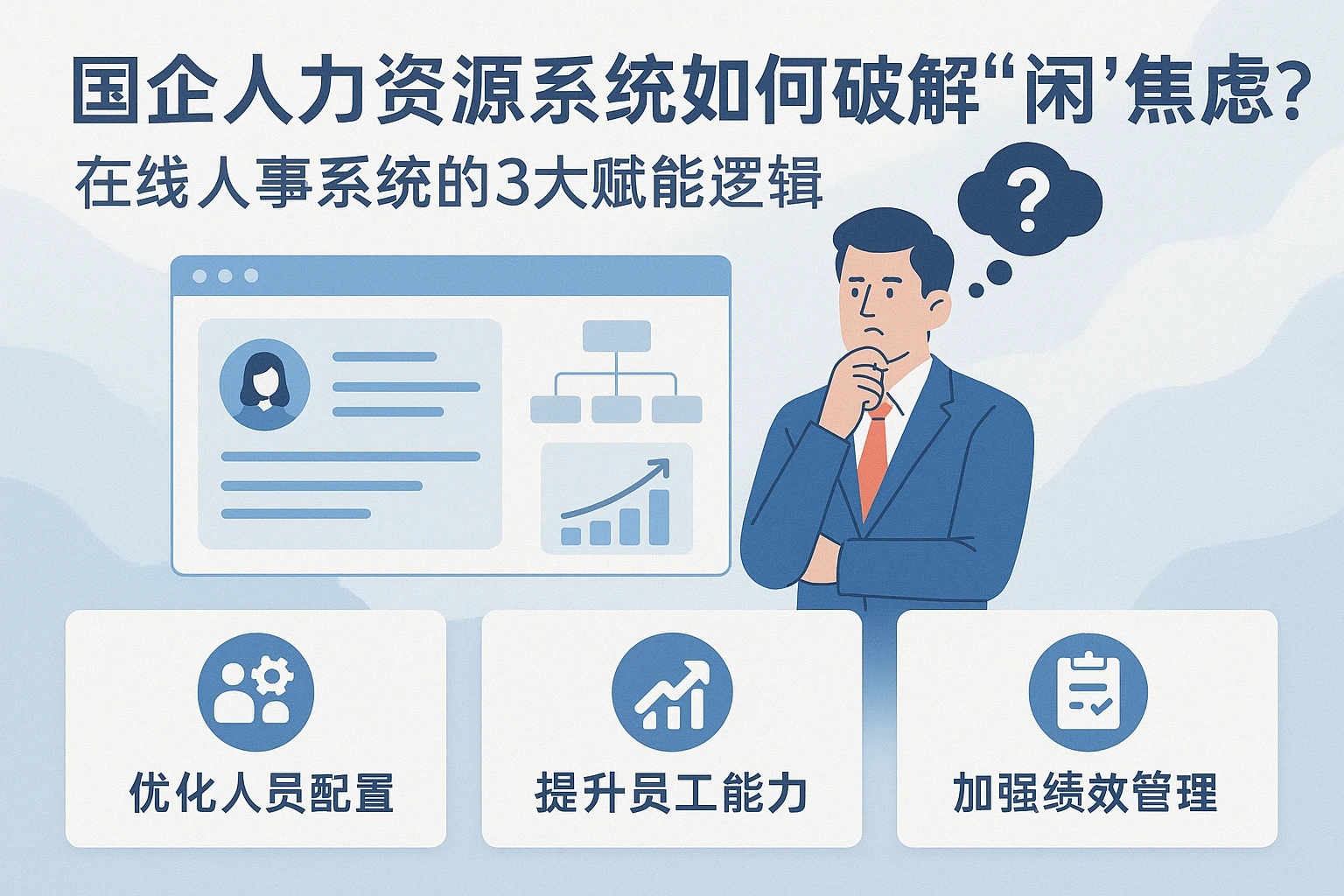 国企人力资源系统如何破解“闲岗焦虑”？在线人事系统的3大赋能逻辑