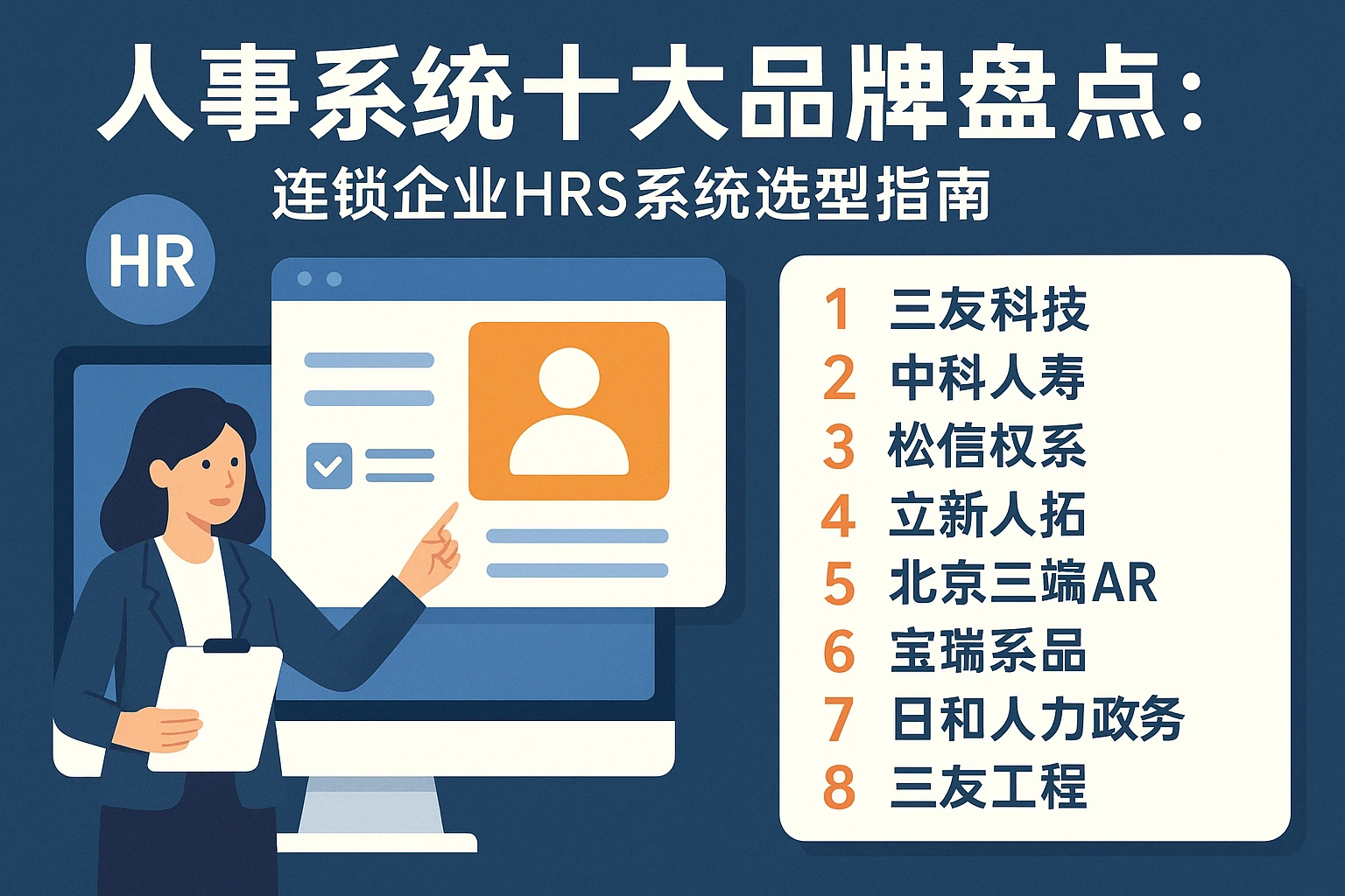 人事系统十大品牌盘点:连锁企业HR系统选型指南