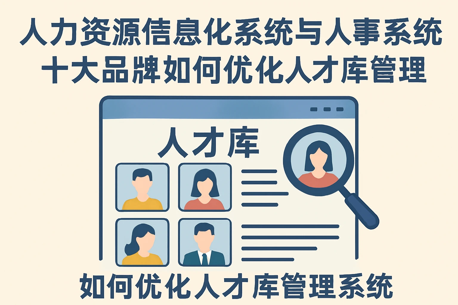 人力资源信息化系统与人事系统十大品牌如何优化人才库管理系统