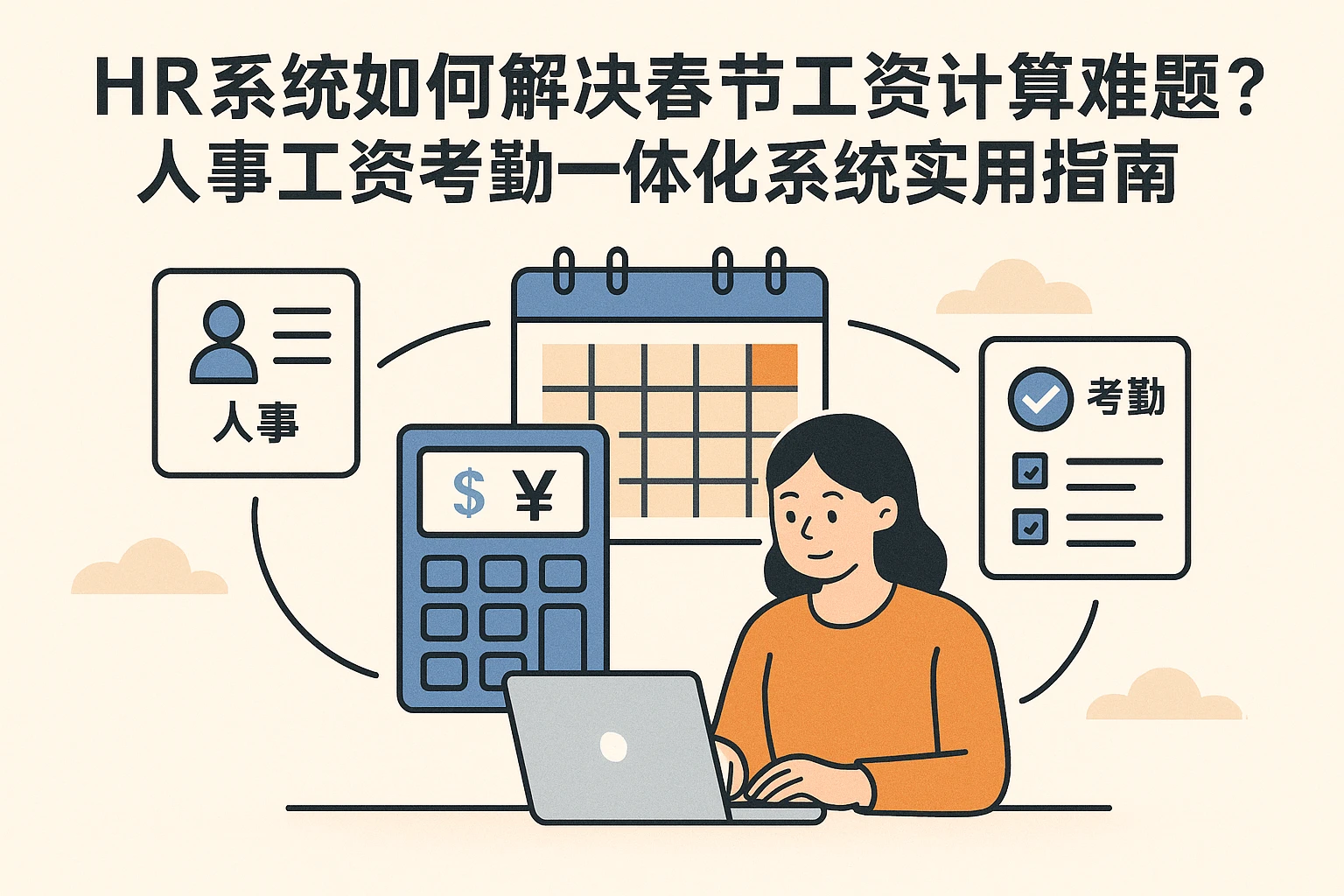 HR系统如何解决春节工资计算难题?人事工资考勤一体化系统实用指南