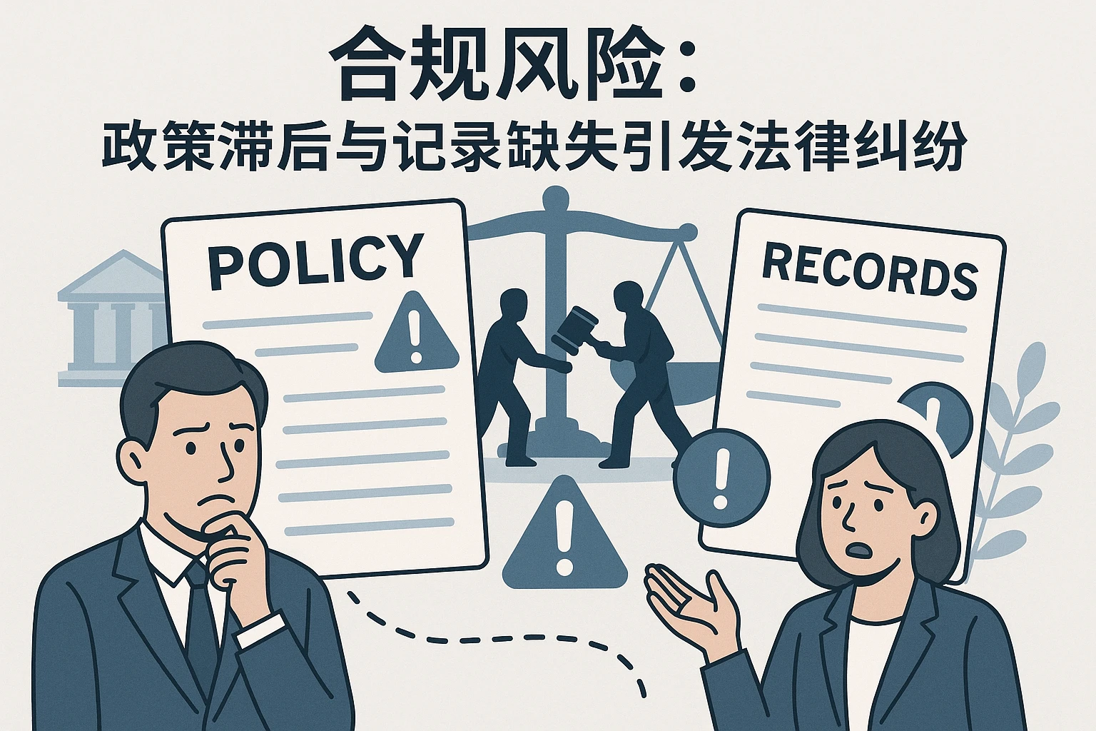 2. 合规风险：政策滞后与记录缺失引发法律纠纷