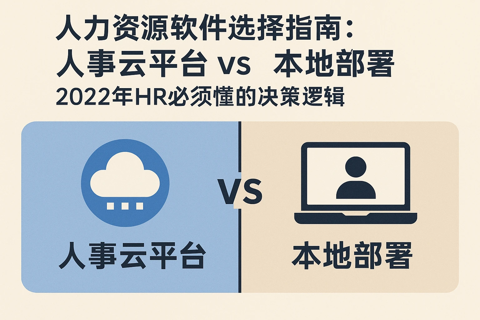 人力资源软件选择指南：人事云平台 vs 本地部署，2022年HR必须懂的决策逻辑