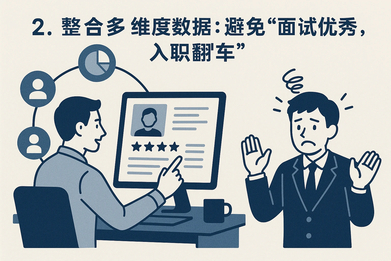 2. 整合多维度数据：避免“面试优秀，入职翻车”