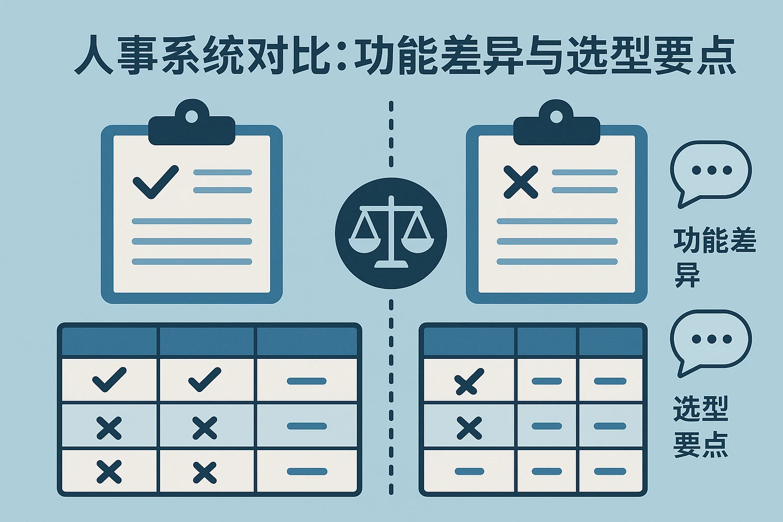 人事系统对比:功能差异与选型要点