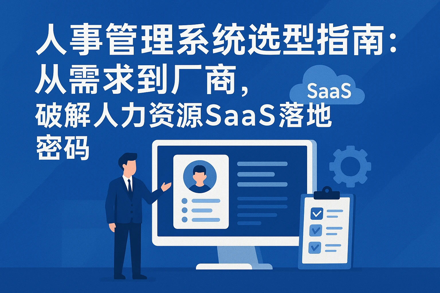 人事管理系统选型指南：从需求到厂商，破解人力资源SaaS落地密码