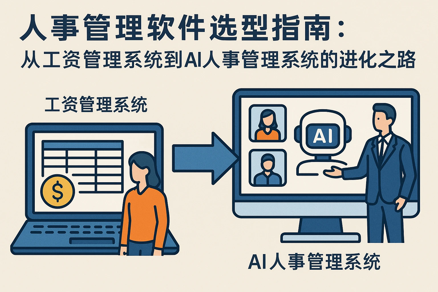 人事管理软件选型指南:从工资管理系统到AI人事管理系统的进化之路