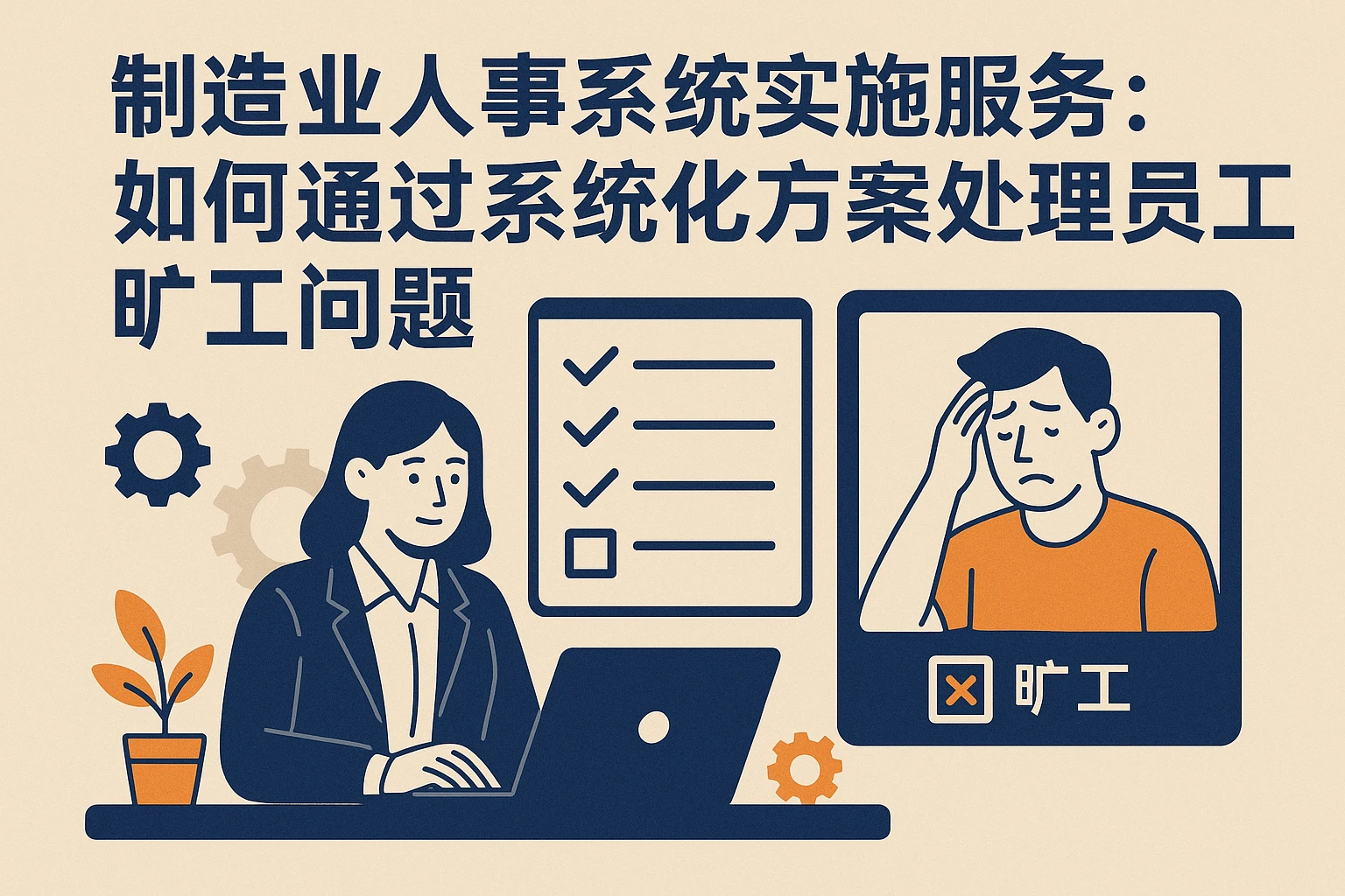 制造业人事系统实施服务:如何通过系统化方案处理员工旷工问题