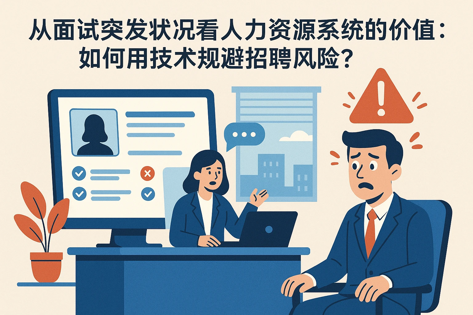 从面试突发状况看人力资源系统的价值：如何用技术规避招聘风险？