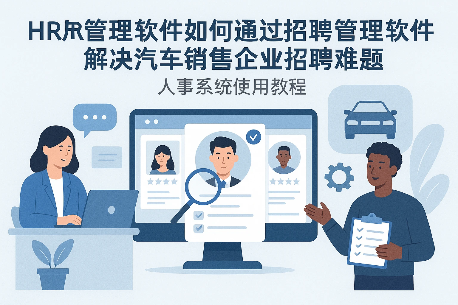 HR管理软件如何通过招聘管理软件解决汽车销售企业招聘难题：人事系统使用教程