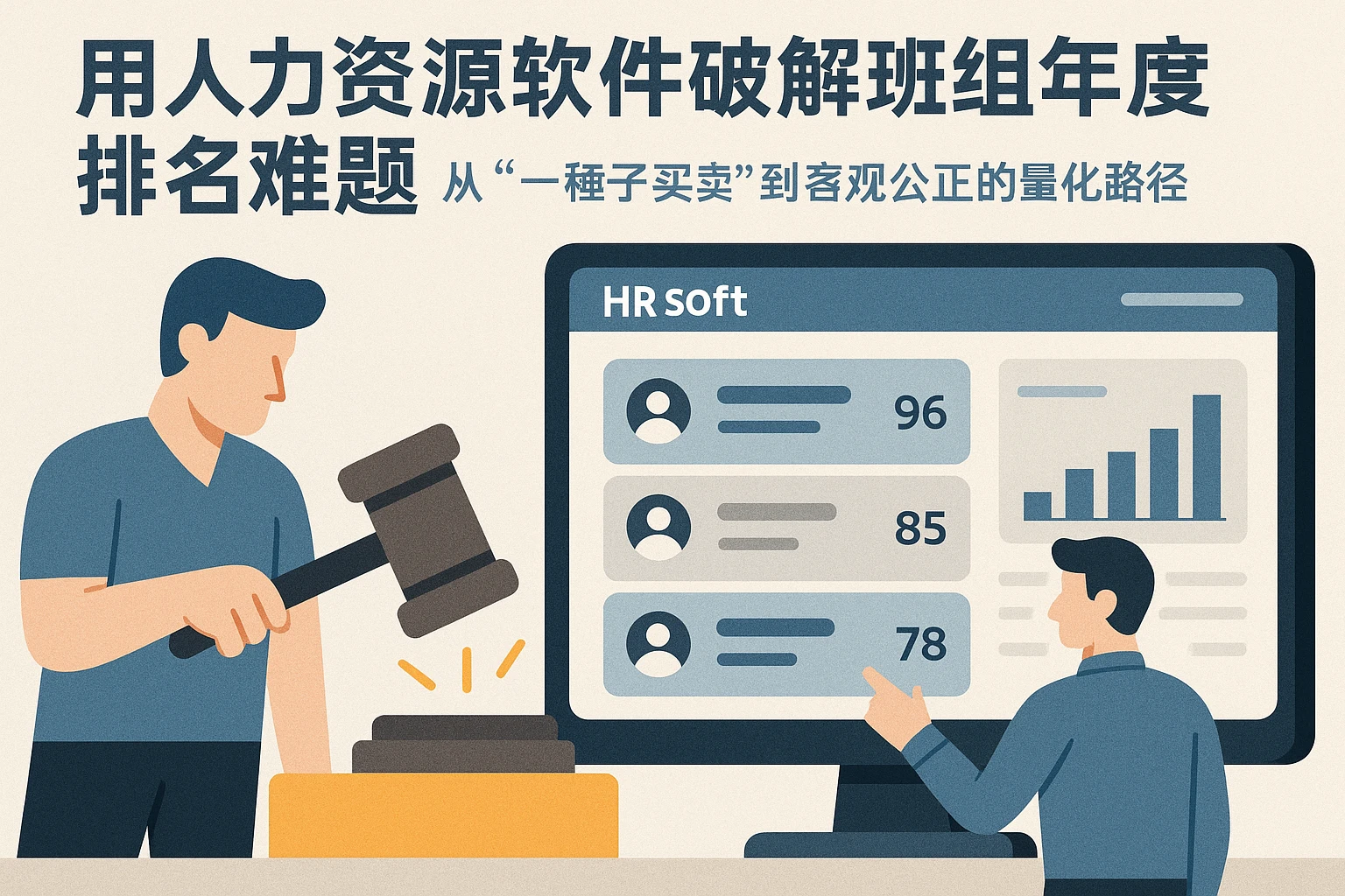 用人力资源软件破解班组年底排名难题:从“一锤子买卖”到客观公正的量化路径